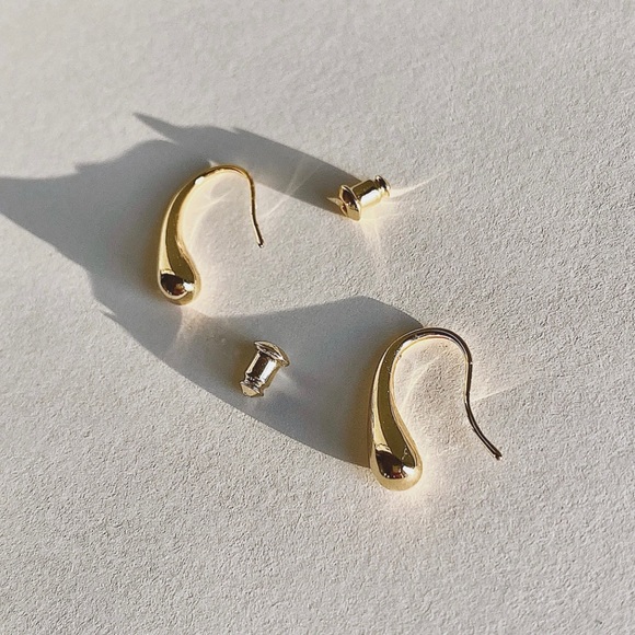 Large Teardrop Earrings - Picture 2 of 6